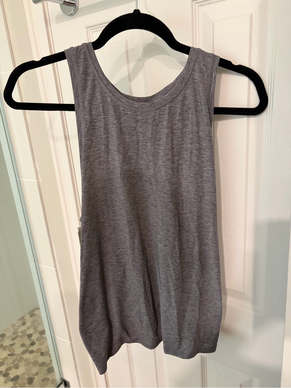 GAP Heather Gray Scoop Neck Tank Top